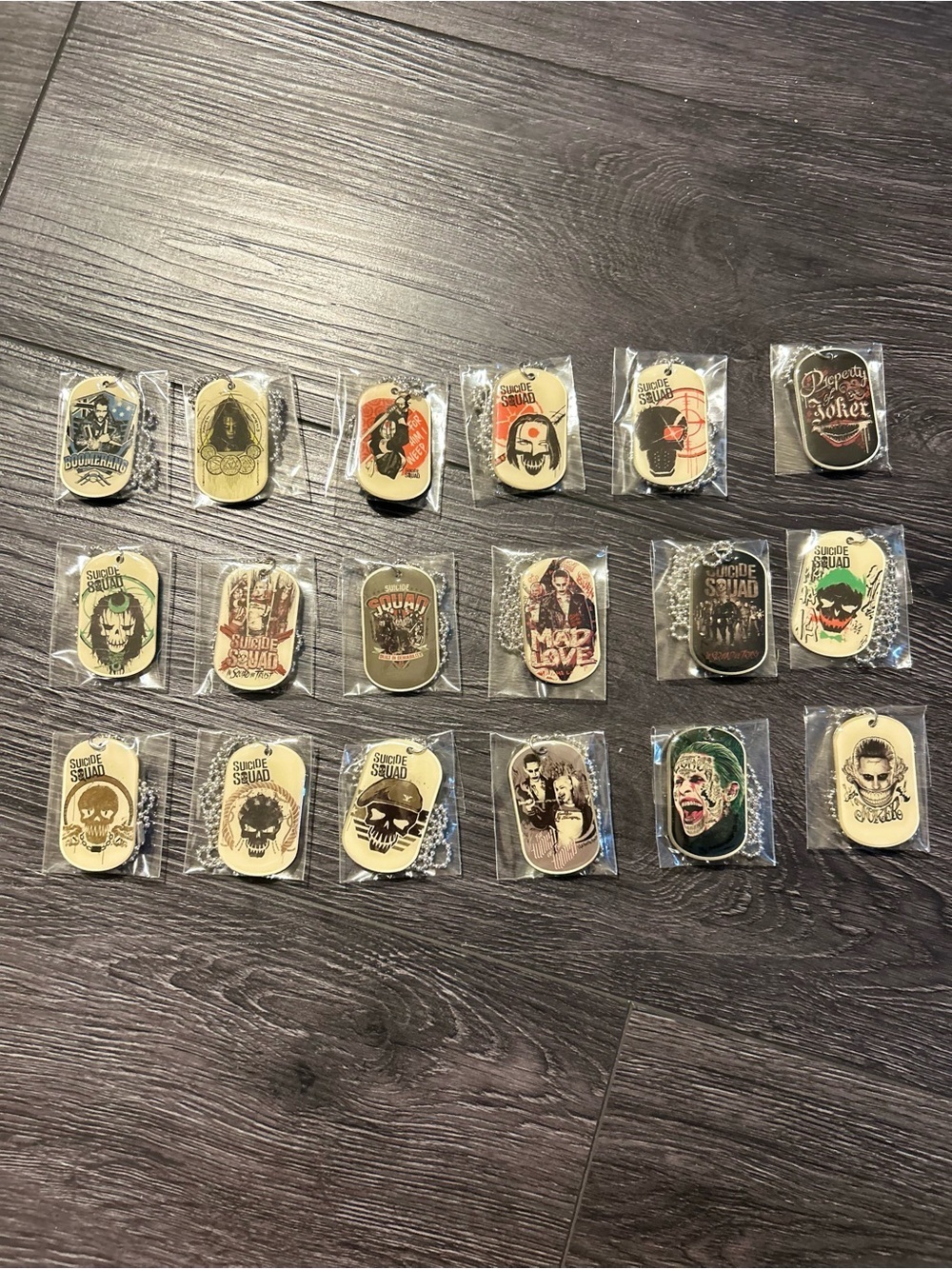 Suicide Squad Dog Tag Necklace Set - Character Graphics - Picture 4 of 4